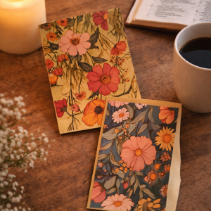 Floral Candlelight Greeting Cards