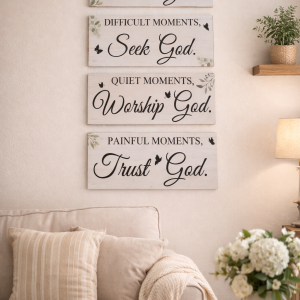 Peaceful Reflection Scripture Frame